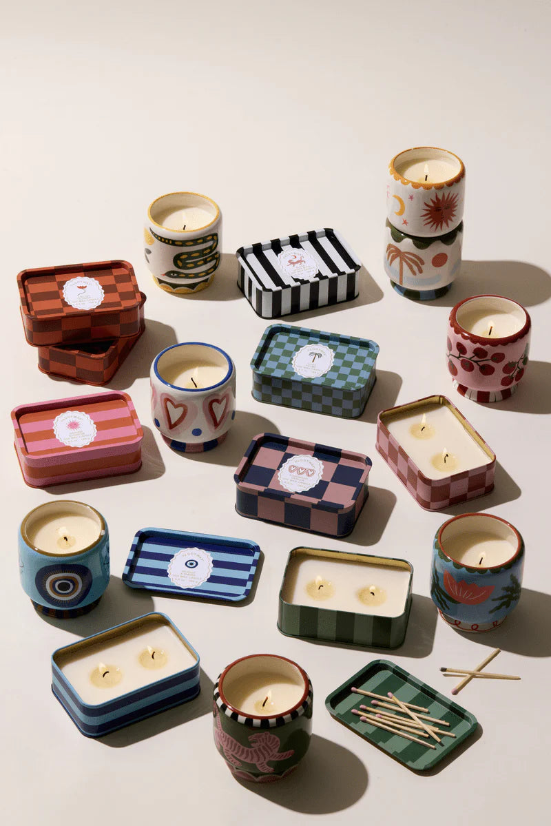 A Dopo printed tin candle - orange blossom | Paddywax