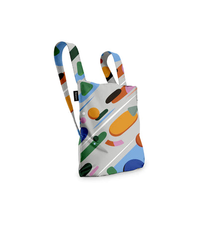 Rugzak en schoudertas in één - fruit salad | Notabag recycled - de inKijk
