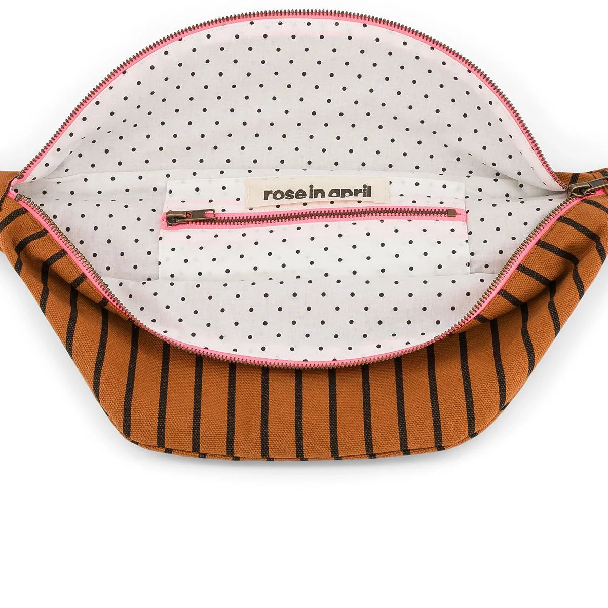 Bum bag - Stripes Tennis Ginger | Rose in April