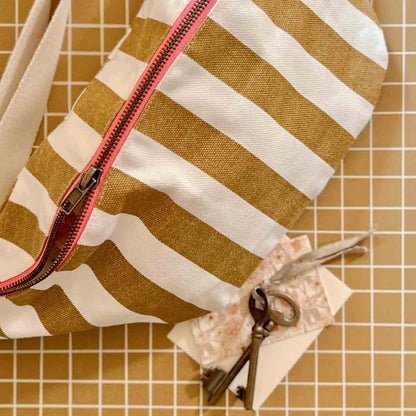 Banana bag - Caramel Stripes | Rose in April