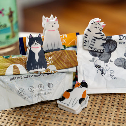 Kitty bag clips | Kikkerland