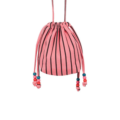 Mini bag - Billie - Tennis Stripes Funky Pink | Rose in April