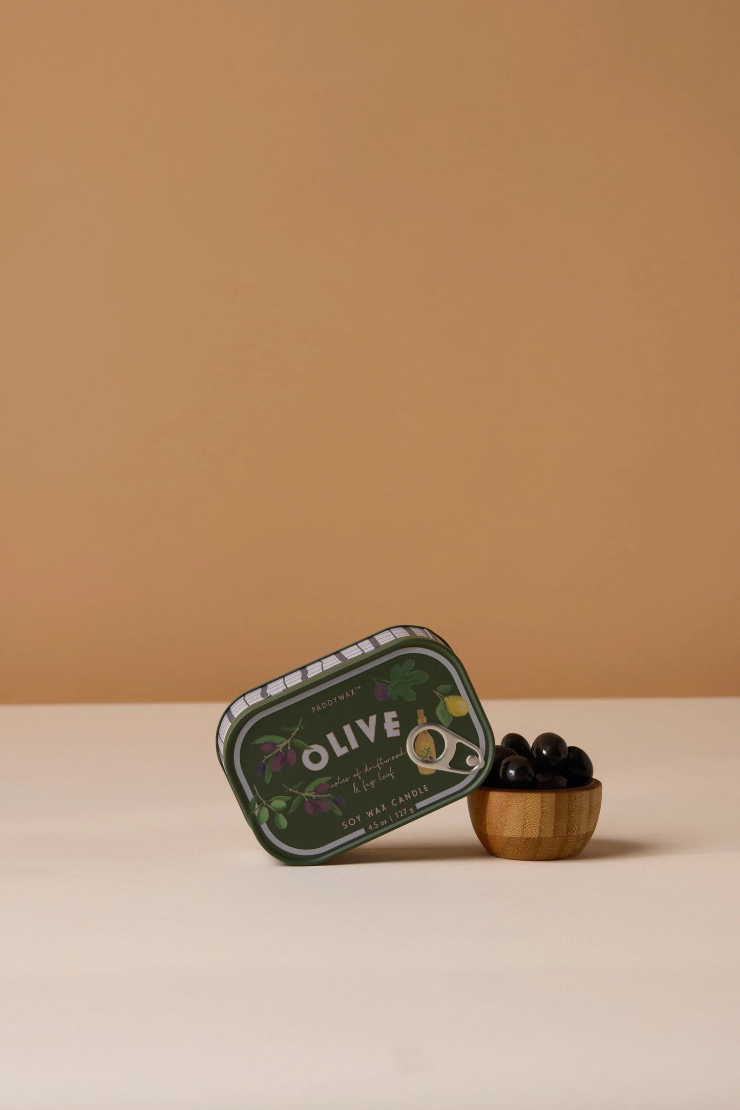 Bistro printed tin candle - 4.5 oz. - olive | Paddywax
