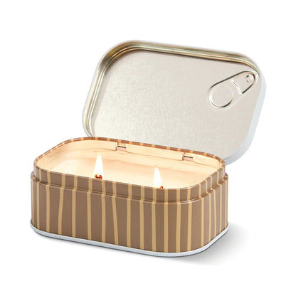 Bistro printed tin candle - Cappuccino | Paddywax