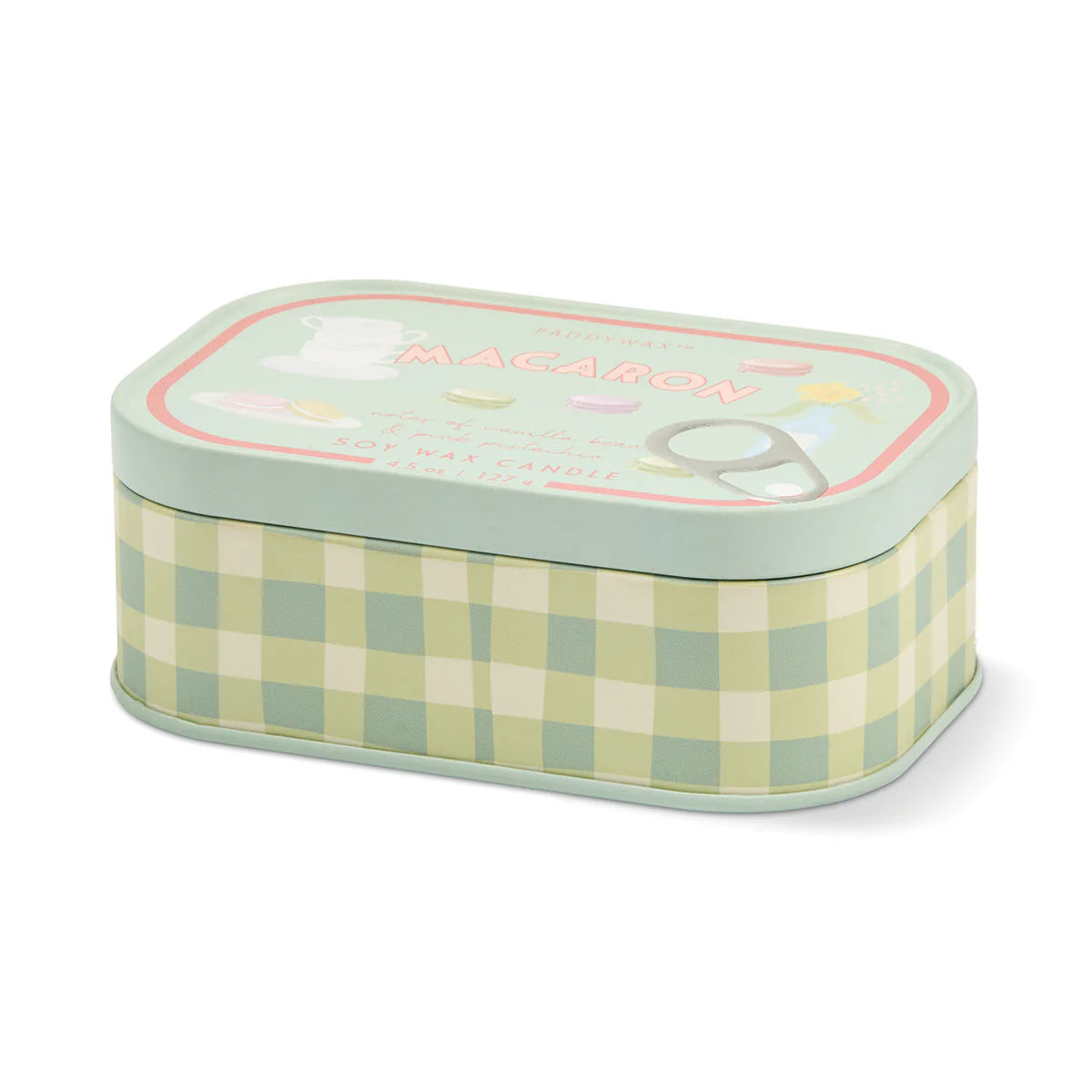 Bistro printed tin candle - Macaron | Paddywax