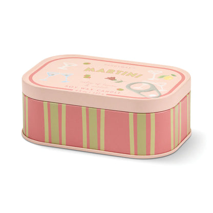 Bistro printed tin candle - Martini | Paddywax
