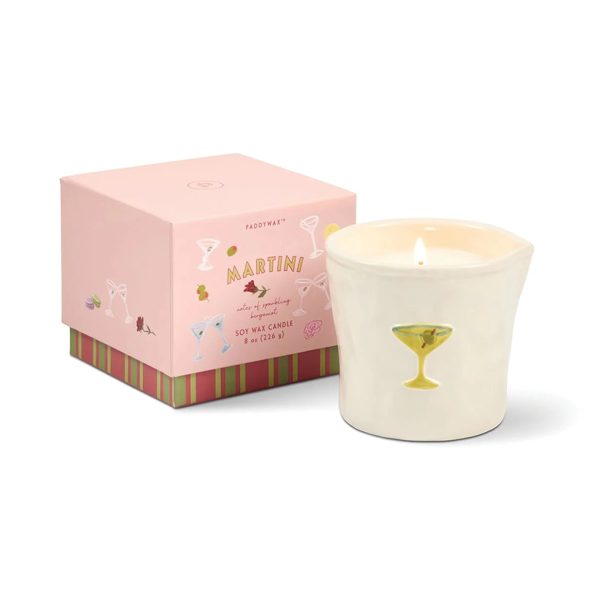 Bistro ceramic candle - 8 oz. - Martini | Paddywax