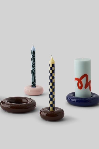 Bob Candle Holder - Small - Brown | Studio About