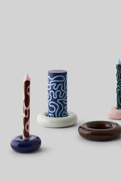 Bob Candle Holder - Small - Dark Blue | Studio About