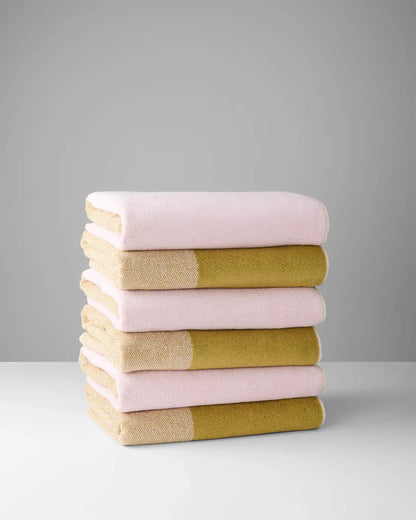 Badhanddoeken set - Lex Pott collectie - blush/olive | SUITE702