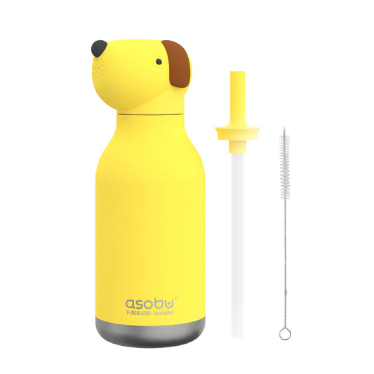 Bestie bottle - beige hond | Asobu