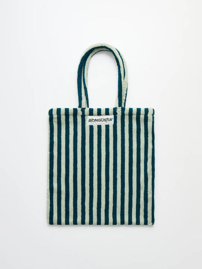 Naram tote bag - sea foam & deep teal | Bongusta