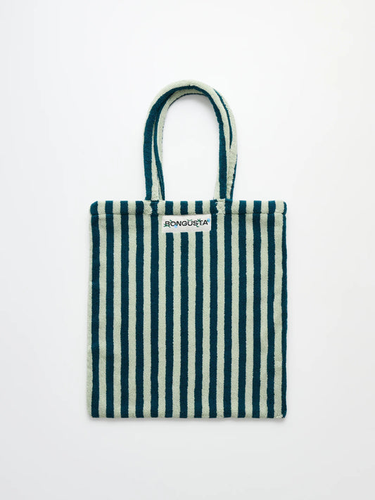 Naram tote bag - sea foam & deep teal | Bongusta