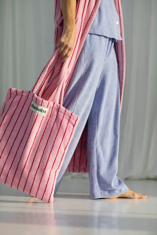 Naram tote bag - baby pink & ski patrol | Bongusta