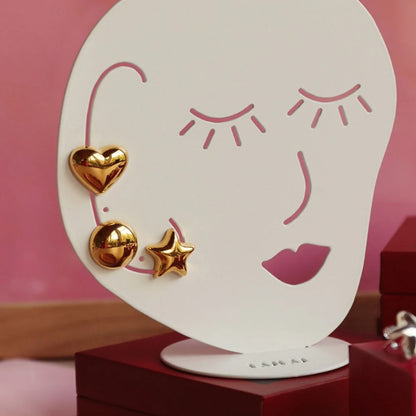 Bubble Heart - Gold - 1 stuk | LULU Copenhagen