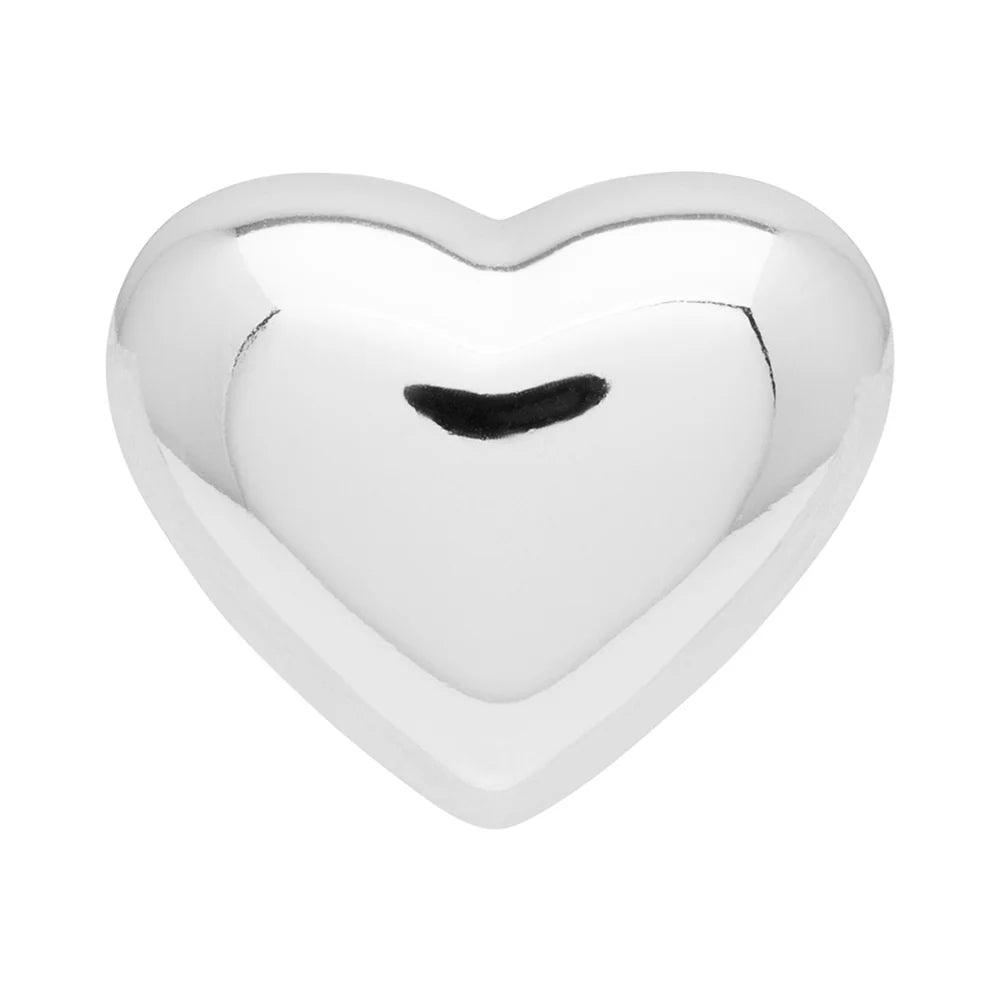 Bubble Heart - Silver - 1 stuk | LULU Copenhagen