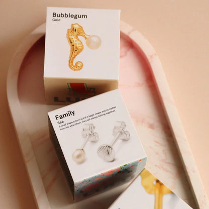 Bubblegum - Seahorse Gold - 1 stuk | LULU Copenhagen