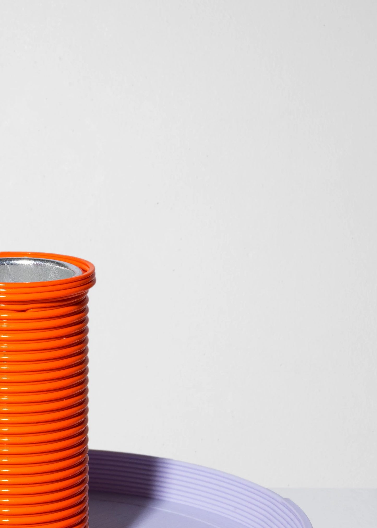 Kandelaar Oscar - klein - oranje/lilac | Warren & Laetitia