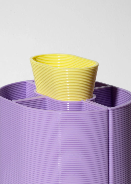 Henri Pencil Cup - Purple/Yellow | Warren & Laetitia