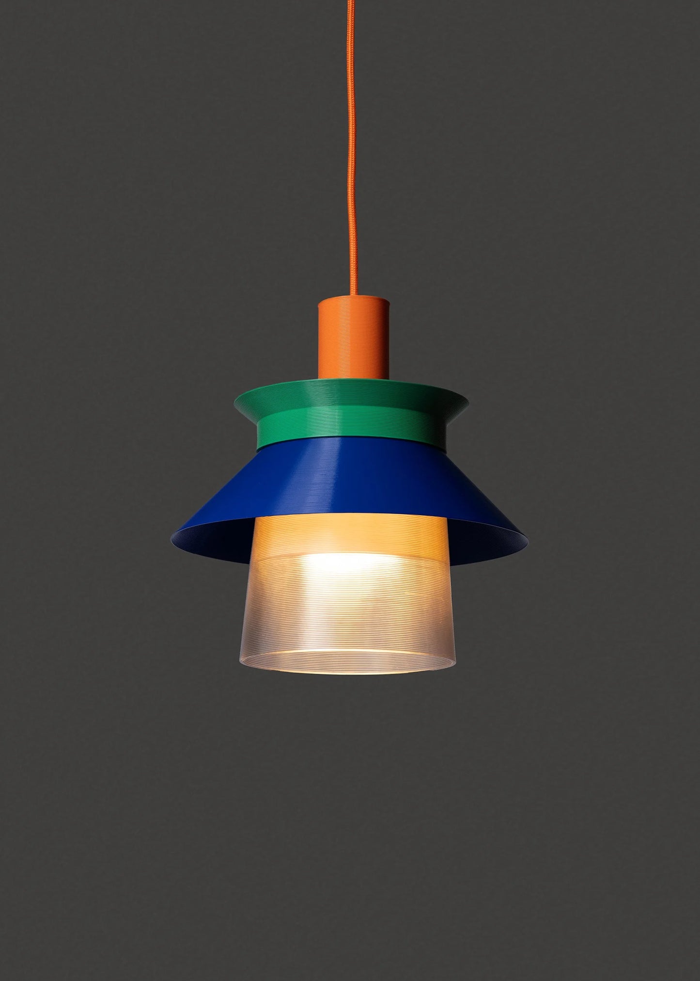 Hanglamp Romi - oranje kabel | Warren & Laetitia