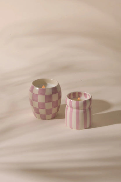 Cabana geurkaars - Grecian sand - lavender Striped | Paddywax - de inKijk