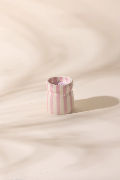 Cabana geurkaars - Grecian sand - lavender Striped | Paddywax - de inKijk