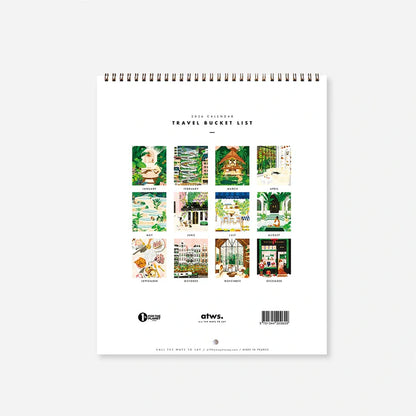 2026 Calendar - Travel Bucket List | All the ways to say