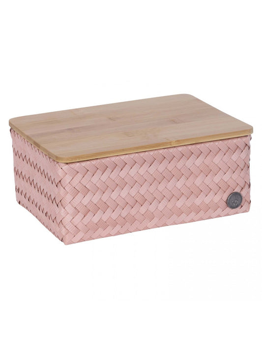 Top fit medium high - basket with bamboo cover - copper blush | Handed By - de inKijk