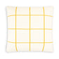 Cushion cover knitted cotton - grid - citrus | Sophie Home - de inKijk
