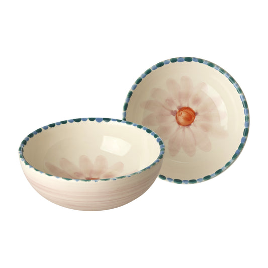 Keramieken kom - Lavendel - Pink flower | RICE