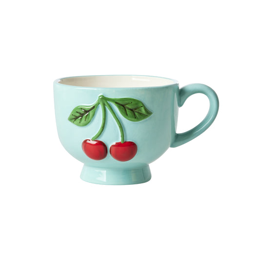 Keramieken mok met kers - Mint | RICE