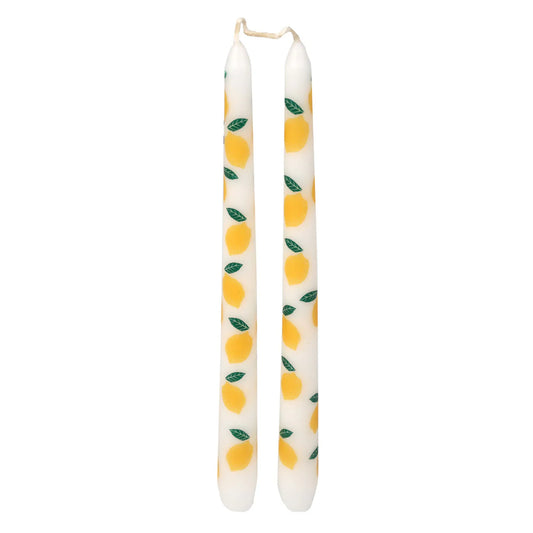 Lemon taper dinner candles | Talking Tables