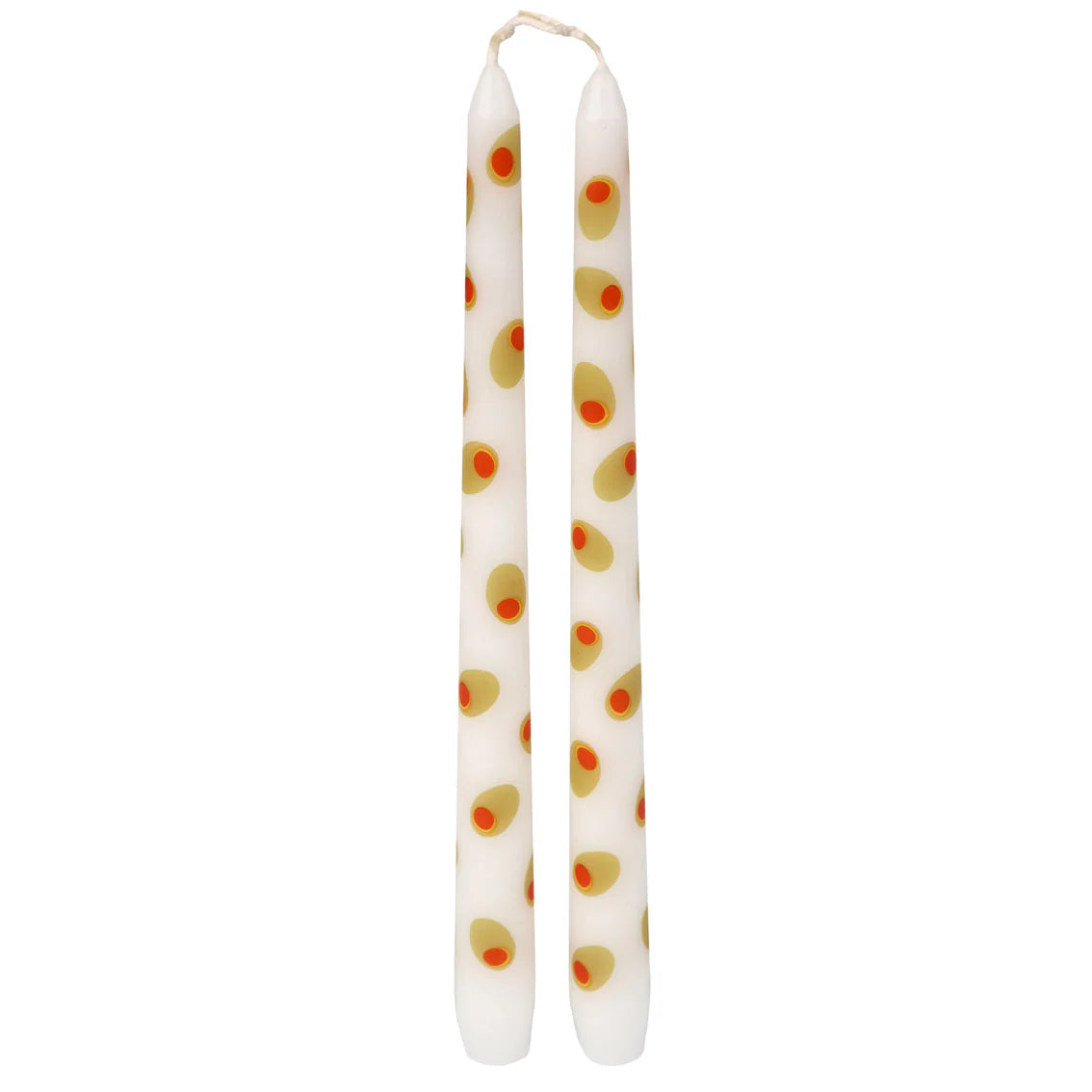 Olive taper dinner candles | Talking Tables
