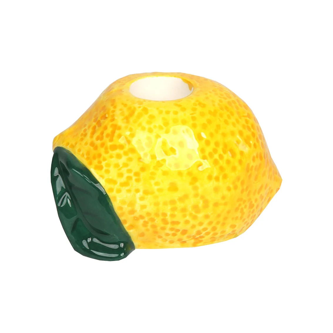 Lemon ceramic candle holder | Talking Tables
