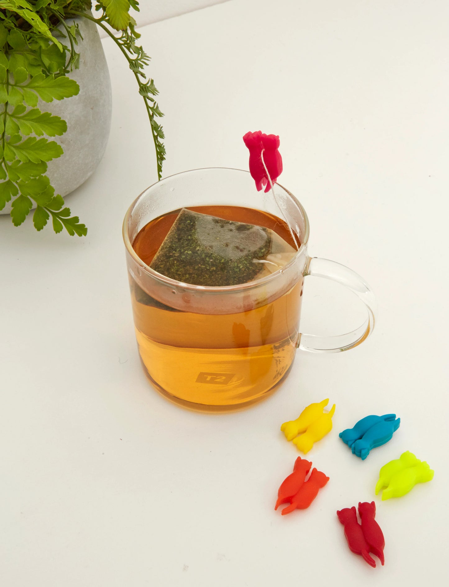 Rainbow cat drink markers | Kikkerland