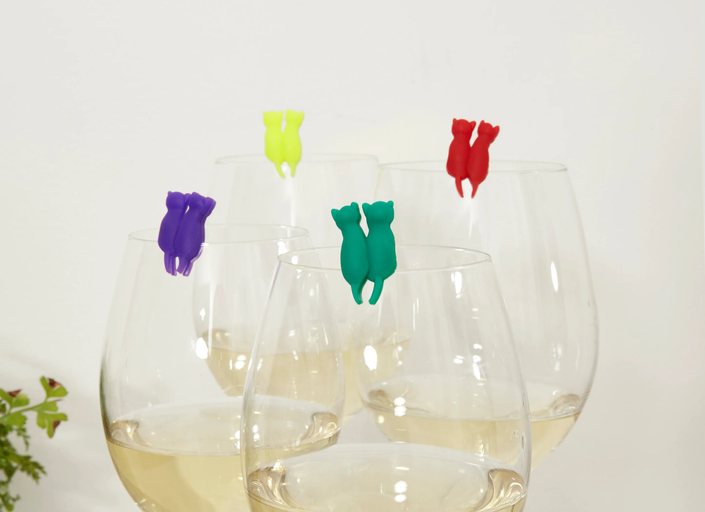 Rainbow cat drink markers | Kikkerland