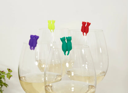 Rainbow cat drink markers | Kikkerland