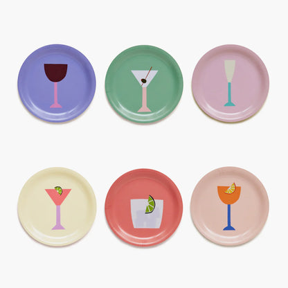 Cocktails -  set of 6 coasters | BLU KAT
