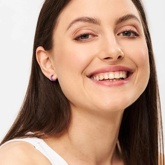 Color Hoop Small - Deep Purple - 1 stuk | LULU Copenhagen