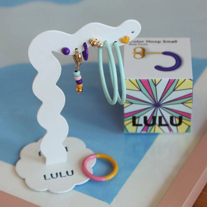 Color Hoop Small - Deep Purple - 1 stuk | LULU Copenhagen