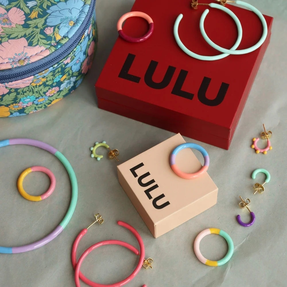 Color Hoop Small - Deep Purple - 1 stuk | LULU Copenhagen