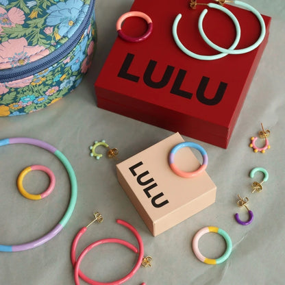 Color Hoop Small - Deep Purple - 1 stuk | LULU Copenhagen