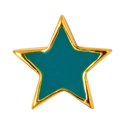 Color Star - Gold/ Petrol - 1 stuk | LULU Copenhagen