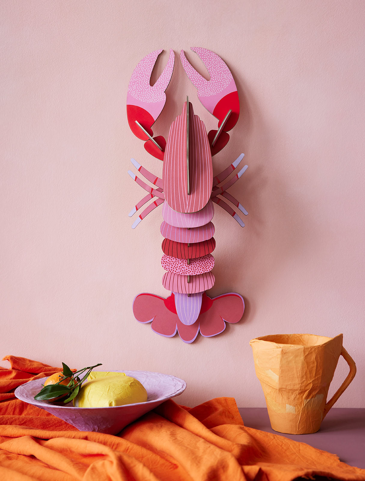 Pink Lobster - deluxe - muurdecoratie | Studio Roof