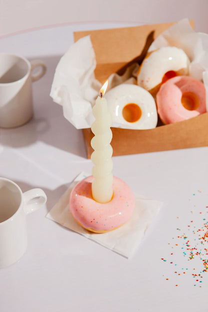 Candle holder - donut - pink | Doiydesign - de inKijk