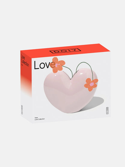 Vase - LOVE - pink | Doiydesign