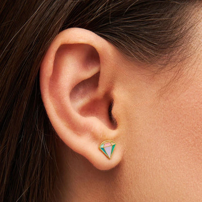 Diamond cut large - multi - Gold Plated - 1 stuk | LULU Copenhagen - de inKijk