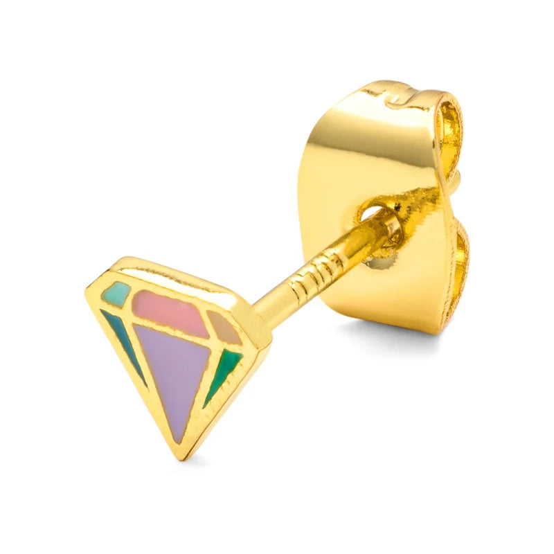 Diamond cut small - multi - Gold Plated - 1 stuk | LULU Copenhagen - de inKijk