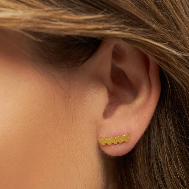 Domino hearts 5 - Gold Plated - 1 stuk | LULU Copenhagen - de inKijk