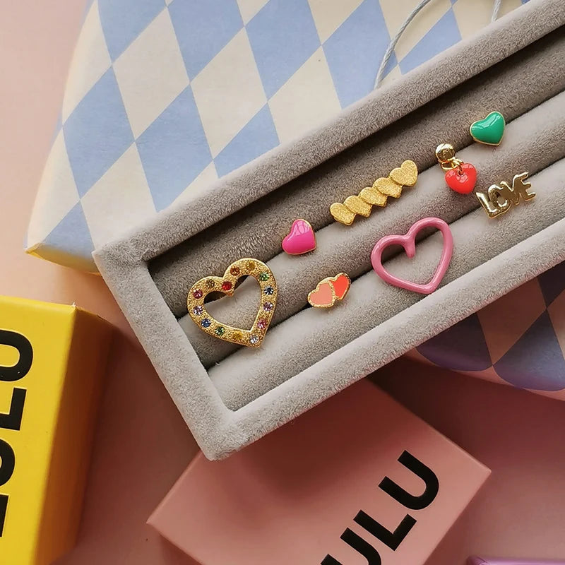 Domino hearts 5 - Gold Plated - 1 stuk | LULU Copenhagen - de inKijk